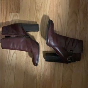 Burgundy Frye Boots